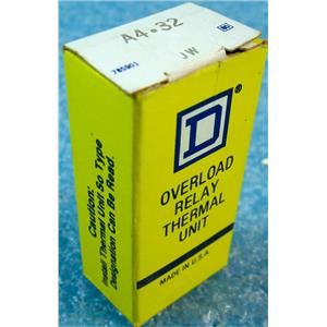 SQUARE D A4.32 JW A4.32JW OVERLOAD RELAY THERMAL UNIT - NEW