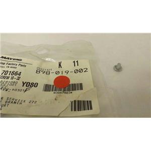 MAYTAG WHIRLPOOL STOVE 701664 SCREW  NEW