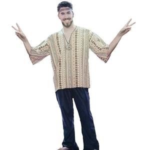 RG Costumes 60's Groovy Man Dashiki and Jean Bell Bottoms Costume Standard Size