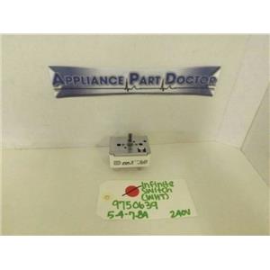 WHIRLPOOL STOVE 9750639 INFINITE SWITCH 5.4-7.8A 240V (WHITE) USED