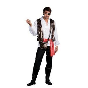 Dreamgirl Captain One-Eyed Willy Pirate Adult Mens Costume Size Large