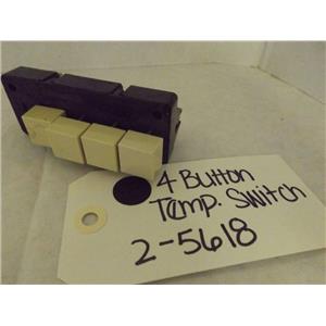 MAYTAG WHIRLPOOL WASHER 2-05618 TEMP SWITCH (4 BUTTON) NEW
