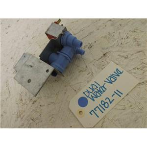 GENERAL ELECTRIC REFRIGERATOR 77182-11 DUAL WATER VALVE NEW