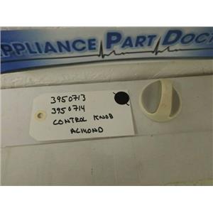 KENMORE WASHER 3950713 3950714 CONTROL KNOB, ALMOND USED