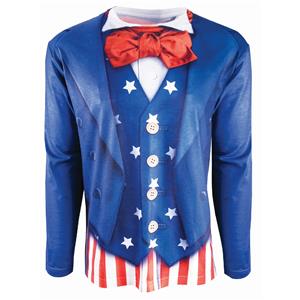 Instantly Patriotic Realistic Uncle Sam Sublimation T-Shirt Adult Size Medium