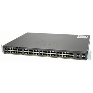 Cisco WS-C2960X-48LPS-L Catalyst 2960X 48 Port 10/100/1000 PoE 4 SFP Switch