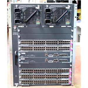Cisco Catalyst WS-C4510R+E Chassis IP Base 2x WS-X45-SUP7-E 2x WS-X4748-RJ45-E