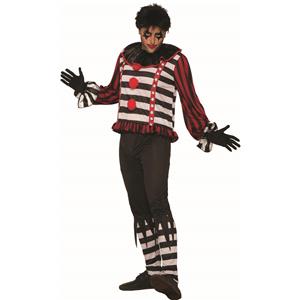 Mr. Mayhem Killer Mime Clown Costume for Men Standard Size