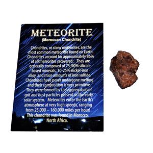 MOROCCAN Chondrite Stony METEORITE - ONE - Size (M) 4 to 10 gram