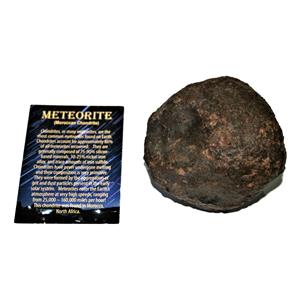 MOROCCAN Stony METEORITE Chondrite Genuine 907.1 grams w/color card #14670 35o