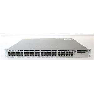 Cisco Catalyst 3850 48 Port Gig Switch IP Base WS-C3850-48T 1x 350W