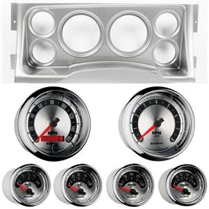 95-98 GM Truck Silver Dash Carrier w/Auto Meter American Muscle Gauges