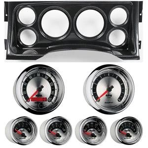 95-98 GM Truck Carbon Dash Carrier w/Auto Meter American Muscle Gauges