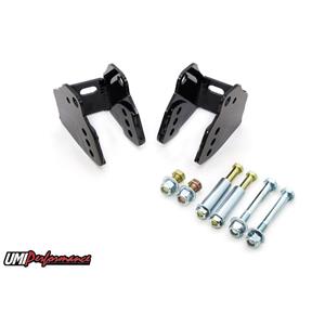 UMI Perf 78-88 Monte Carlo Rear Lower Control Arm Relocation Brackets, Bolt In