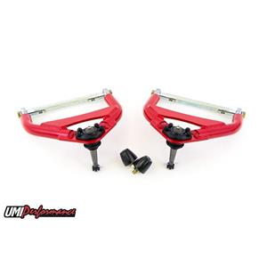 UMI Perf 64-72 Chevelle Front Upper A-arms, Adjustable, 1/2” Taller Ball Joints