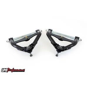 UMI Performance 3033-B GM G-Body UMI Performance Upper Front Control Arms No Ball Joints - Black