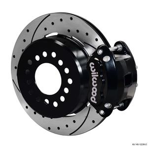 Wilwood Rear Disc Brake Kit Ford 9" Big New Style w 2.5 Offset Drill Stagg Black