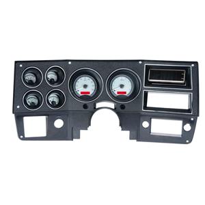 73-87 Chevy Truck VHX System, Silver Face - Red Display