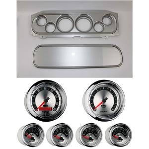 69-70 Cougar Silver Dash Carrier w/ Auto Meter American Muscle Gauges