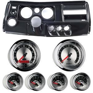 69 Chevelle Carbon Dash Carrier w/ Auto Meter 5" American Muscle Gauges w/ Astro