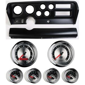 70-72 GTO Black Dash Carrier w/Auto Meter American Muscle Gauges
