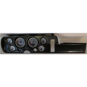 68 GTO Carbon Dash Carrier w/ Auto Meter Ultra Lite II Gauges