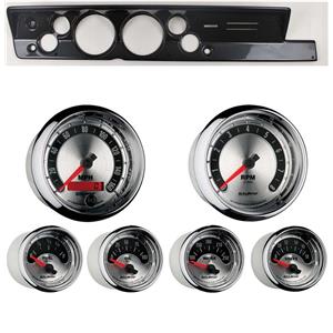 67-69 Barracuda Carbon Dash Carrier w/ Auto Meter 5" American Muscle Gauges