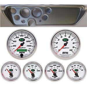 67 GTO Silver Dash Carrier w/Auto Meter NV Gauges