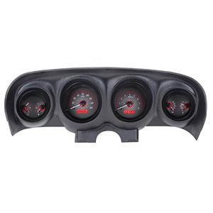69-70 Ford Mustang VHX System, Carbon Fiber Face - Red Display