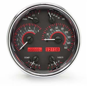 Single Round VHX System, Carbon Fiber Style Face, Red Display
