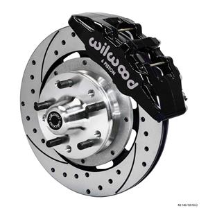 Wilwood 64-72 Chevelle A-Body Front Disc Brake Kit 12" Drilled Rotor Black