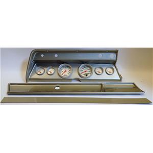 66 Chevelle Silver Dash Carrier w/ Auto Meter Ultra Lite Electric Gauges