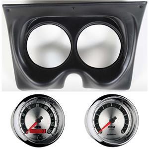 67 68 F Body Black Dash Carrier w/Auto Meter 5" American Muscle Gauges