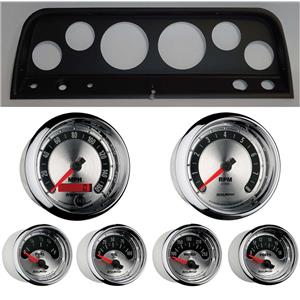 65-66 Chevy Truck Carbon Dash Carrier w/ Auto Meter American Muscle Gauges