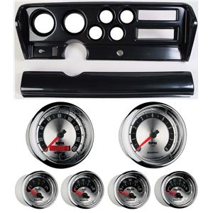 70-72 GTO Carbon Dash Carrier w/ Auto Meter American Muscle Gauges