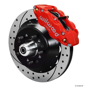 Wilwood 64-72 Chevelle A-Body Front Disc Big Brake Kit 13" Drilled Rotor Red