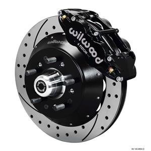 Wilwood 64-72 Chevelle A-Body Front Disc Big Brake Kit 14" Drilled Rotor Black