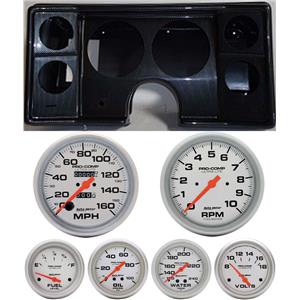 78-81 Chevy G Body Carbon Dash Carrier Auto Meter Ultra Lite Mechanical Gauges