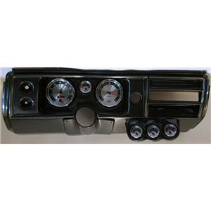 68 Chevelle Carbon Dash Carrier w/ Auto Meter 5" American Muscle Gauges No Astro