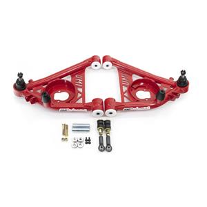 UMI Performance 3032-R GM G-Body UMI Performance Lower Front Control Arms Delrin Bushings - Red