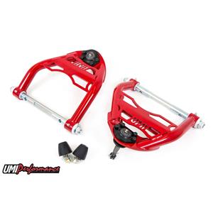 UMI Performance 4033-1-R GM A-Body UMI Upper Front Control Arm Kit 1/2" Taller Ball Joint - Red