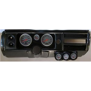 68 Chevelle Carbon Dash Carrier 5" Ultra Lite Mechanical Gauges No Astro