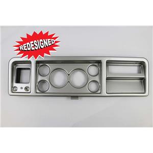 73-79 Ford Truck Silver Dash Panel for Aftermarket Gauges