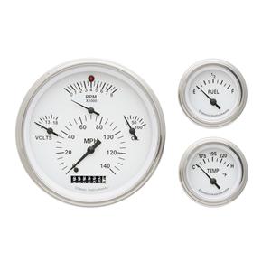 1957 Chevrolet Chevy Direct Fit Gauge White CH01WSLF