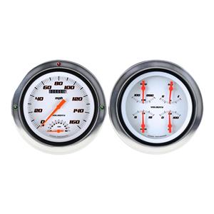 1954-1955 Chevrolet Chevy Truck Direct Fit Gauge Velocity White CT54VSW62
