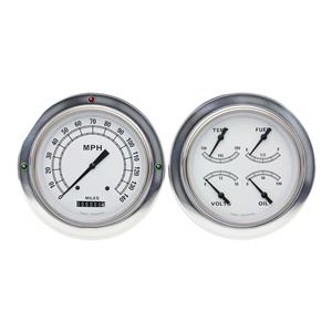 1954-1955 Chevrolet Chevy Truck Direct Fit Gauge Classic White CT54CW52