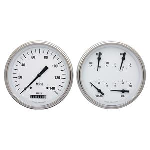 1947-1953 Chevy GM Pick-Up Direct Fit Gauge White Hot CT47WH52