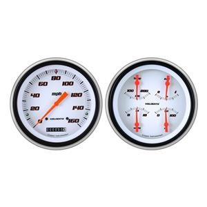 1951-1952 Chevrolet Chevy Direct Fit Gauge Velocity White CH51VSW52