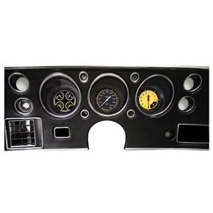 1970-72 Chevelle Direct Fit Classic Instruments Gauges Auto Cross Yellow CV70AXY