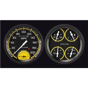 1947-1953 Chevy GM Pick-Up Direct Fit Gauge Auto Cross Yellow CT47AXY62